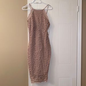 Another Story Lace Pink/Nude Dress